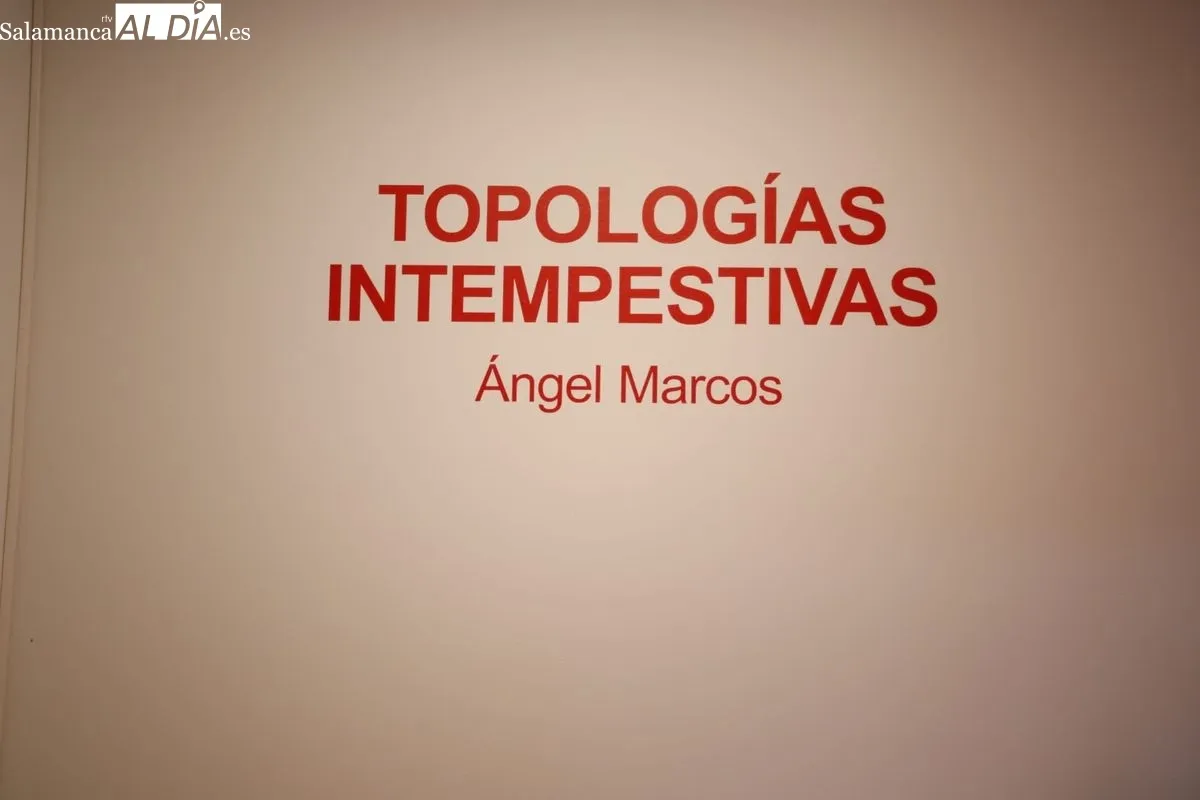  Presentación en el Da2 de la exposición 'Topologías intempestivas' del artista Ángel Marcos. Foto de Ángel Puma