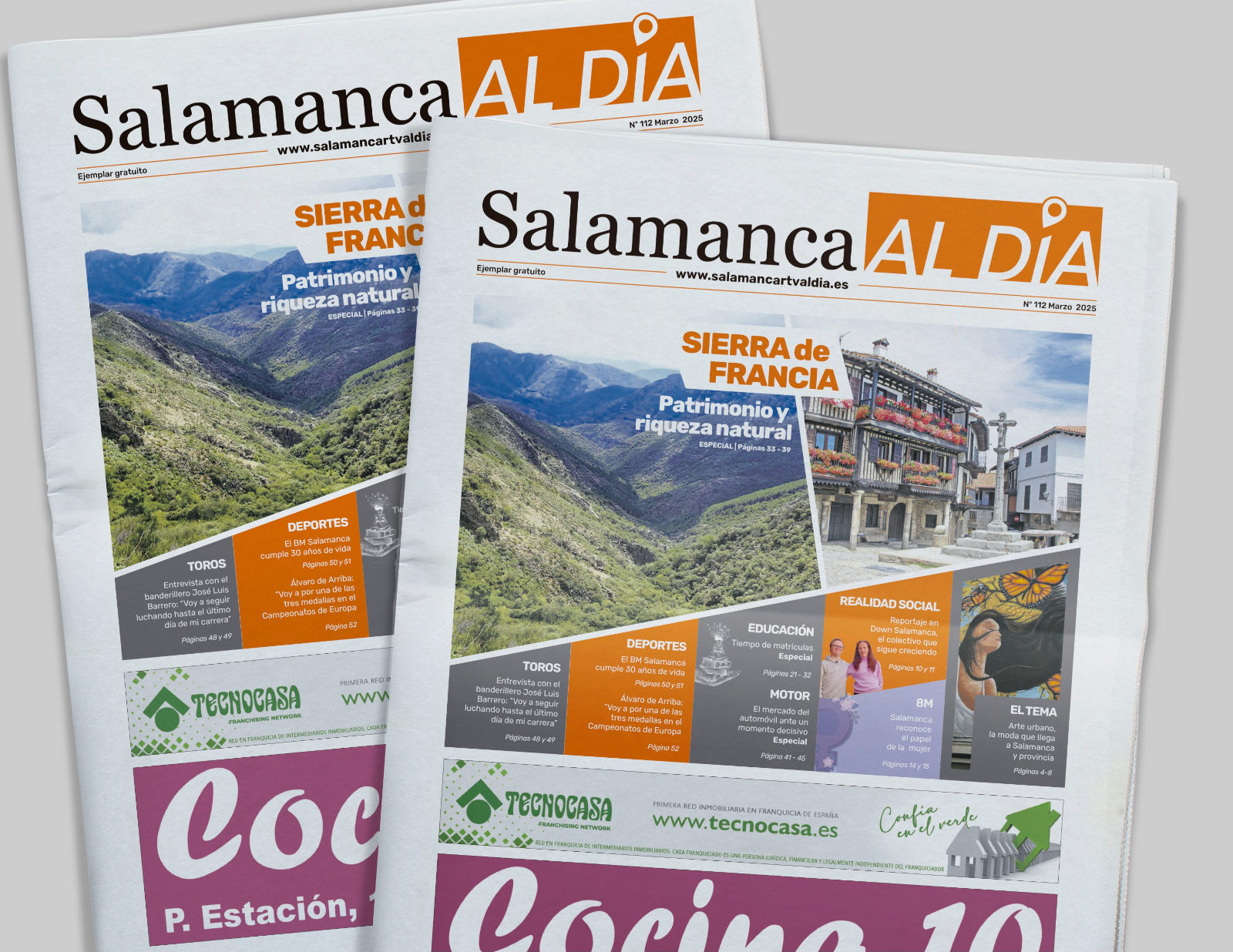 Este jueves sale a la calle el número de marzo del periódico de papel SALAMANCA AL DÍA