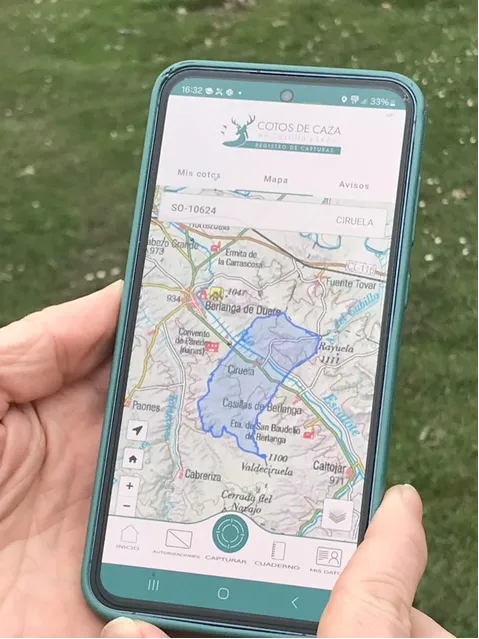 App que tendrá el cazador en el móvil