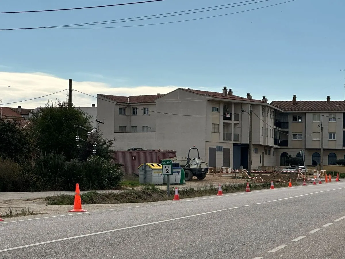 Obras de adecuación del Acceso de la Zona Norte de Villamayor, un proyecto que transformará una de las dos entradas principales al municipio salmantino