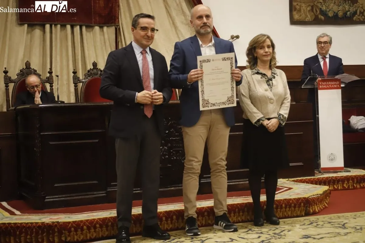Entrega en el Paraninfo de la USAL de los premios  galardones María de Maeztu y Gloria Begué. Foto de Ángel Puma