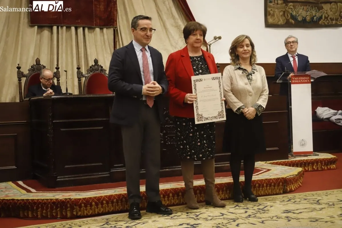 Entrega en el Paraninfo de la USAL de los premios  galardones María de Maeztu y Gloria Begué. Foto de Ángel Puma