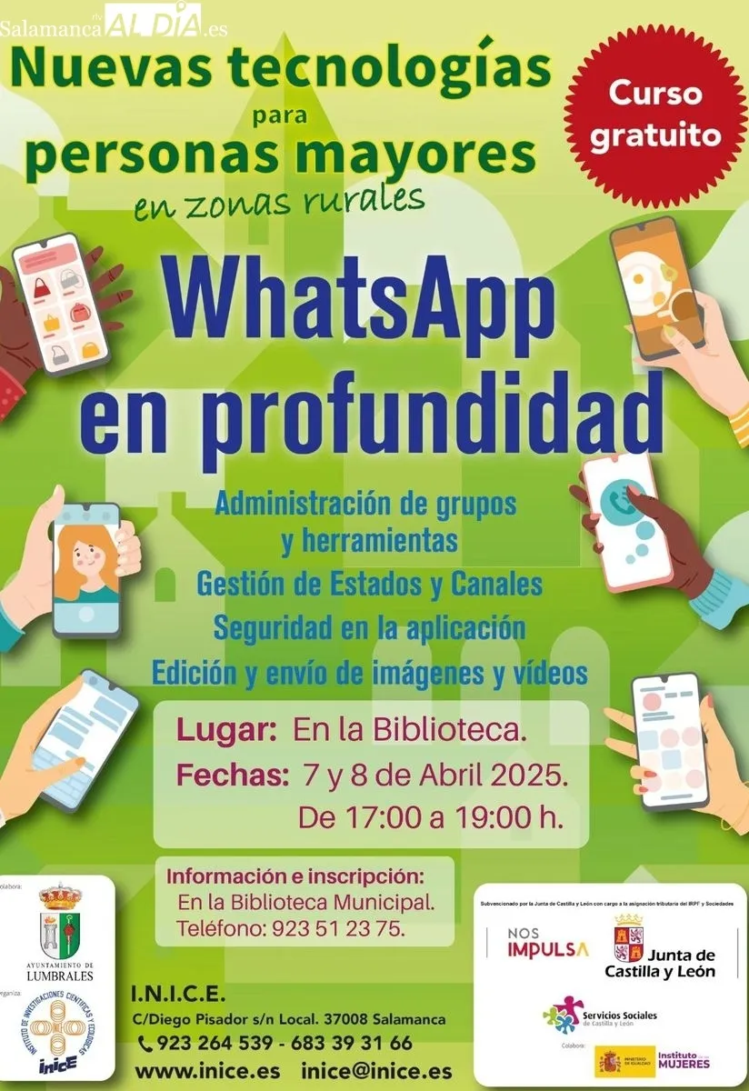 Una treintena de vecinos de Lumbrales acudieron al taller impartido en la biblioteca municipal
