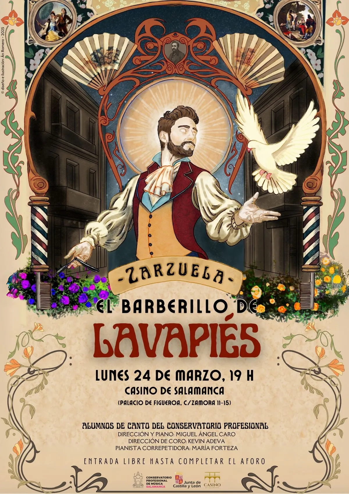 Lunes, 24 de marzo. Concierto de zarzuela con alumnos del Conservatorio Profesional de Música de Salamanca.