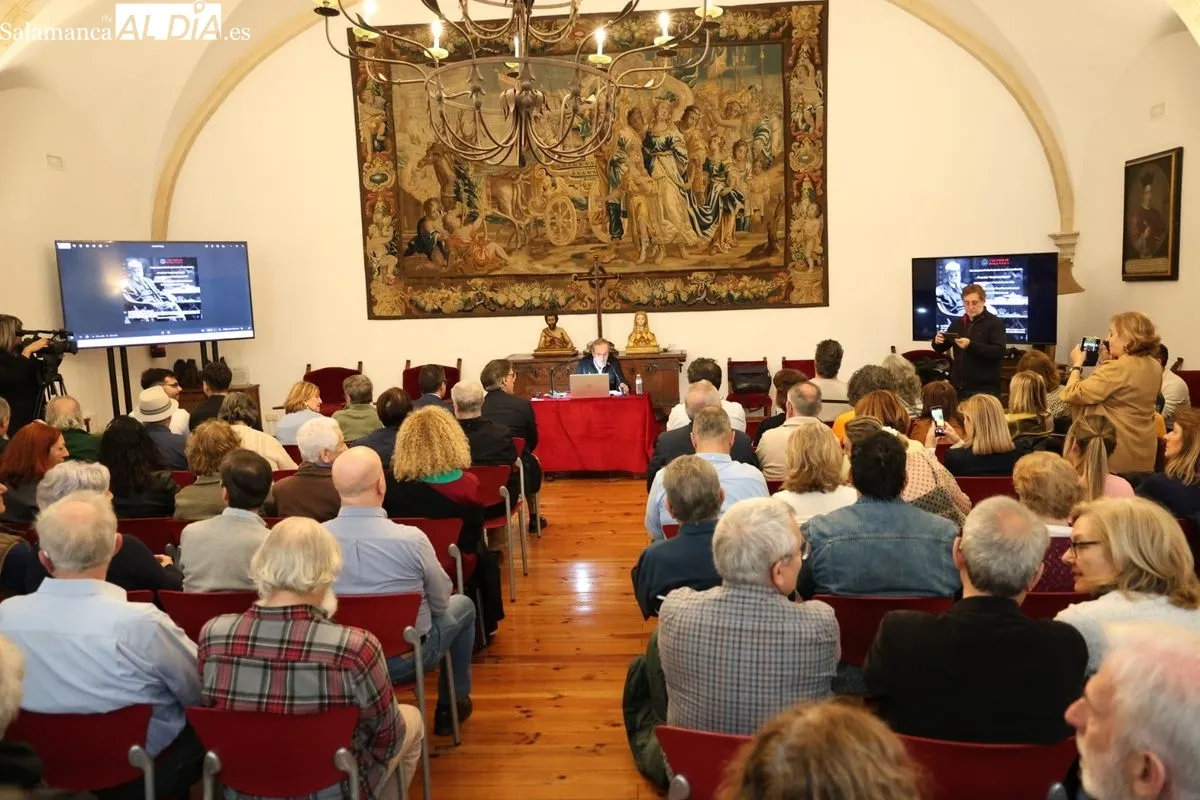 Presentación de Unamuno digital en el Salón rectoral de la Casa-Museo Unamuno. Foto de David Sañudo