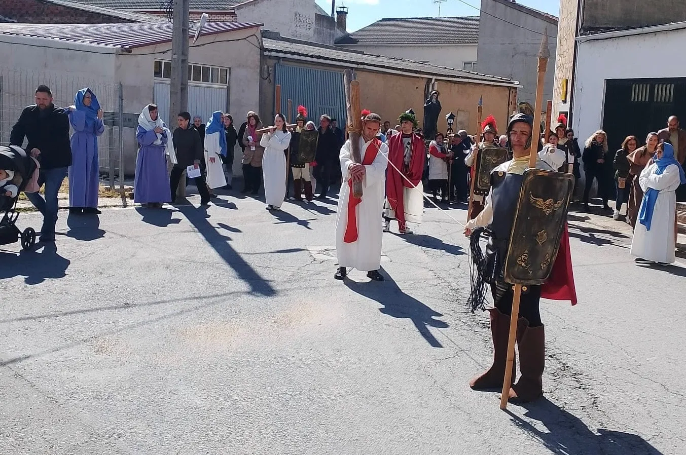 Vía Crucis viviente de Villoruela. Fotos Basilio Sánchez