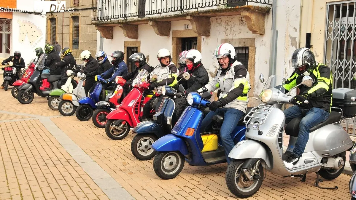 Foto 2 - Los vespistas descubren Las Arribes del sur en una intensa ruta Tranfronteriza