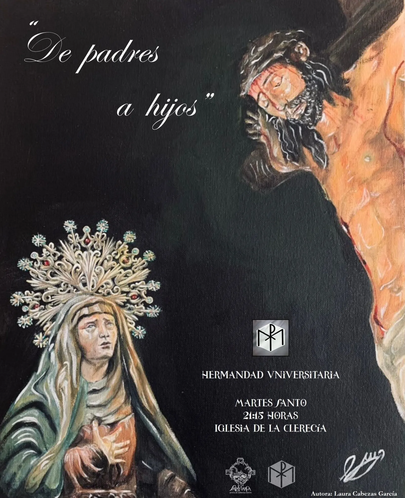 Ya hay cartel anunciador de la procesión del Martes Santo, protagonizada por la Hermandad Universitaria 