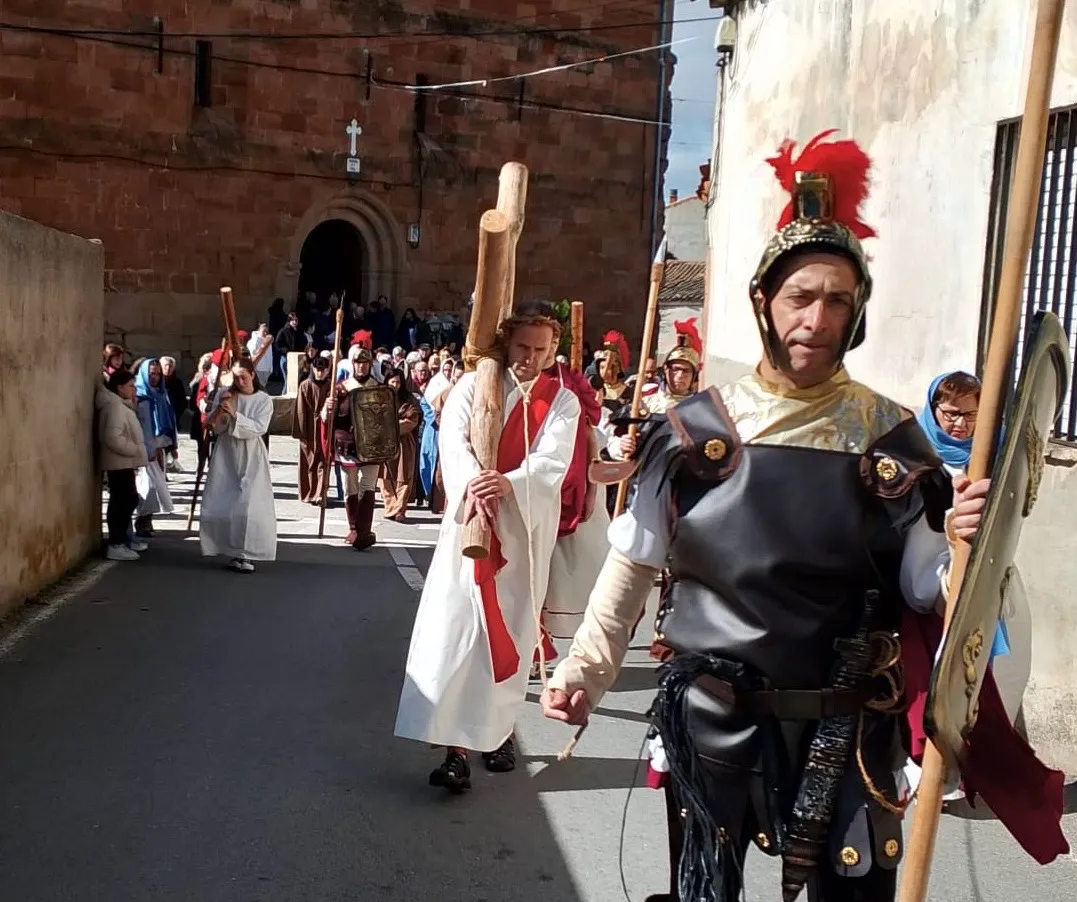 Vía Crucis viviente de Villoruela. Fotos Basilio Sánchez