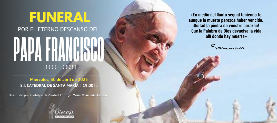 Reprogramado para el miércoles 30 el funeral en la Diócesis por el Papa