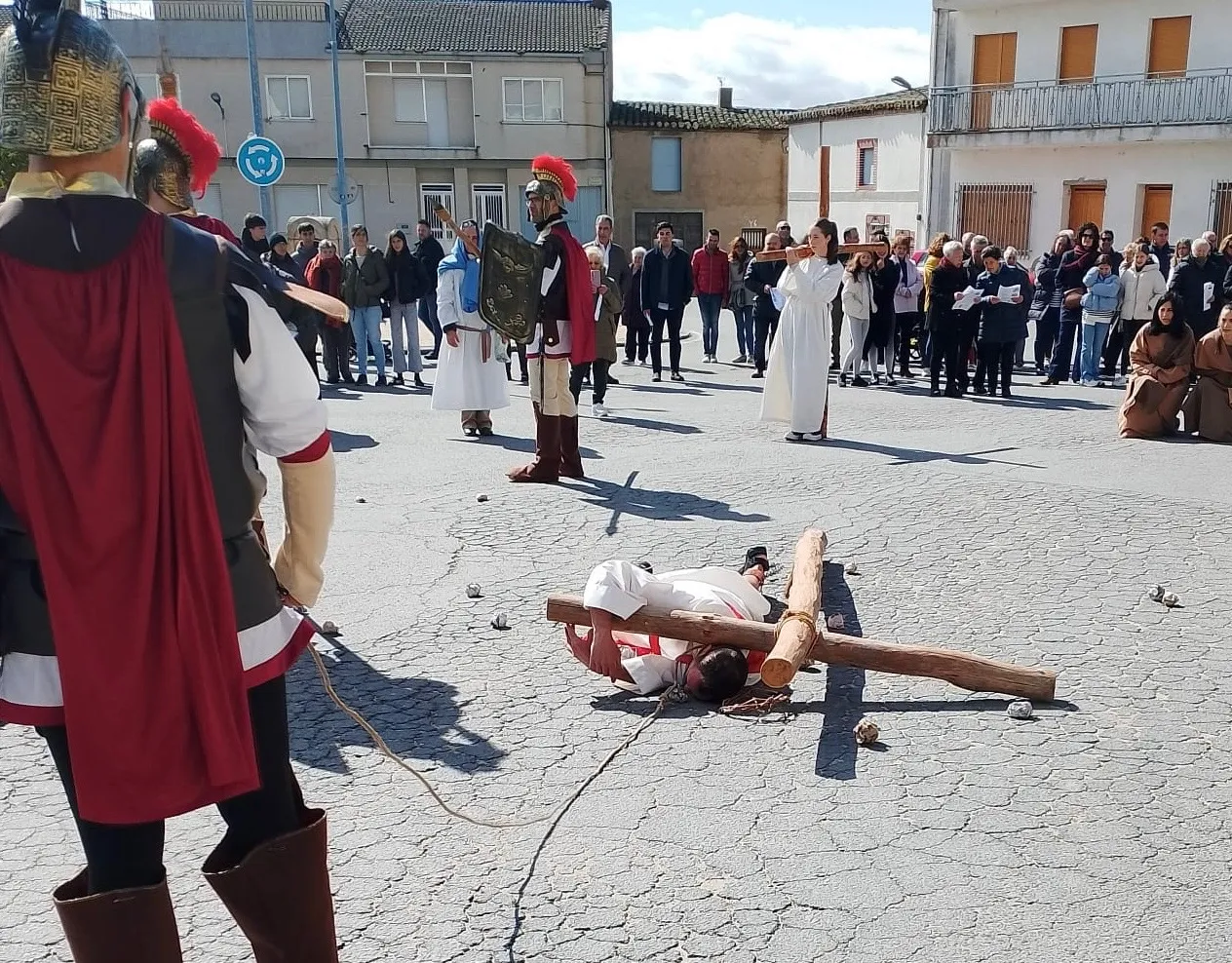 Vía Crucis viviente de Villoruela. Fotos Basilio Sánchez