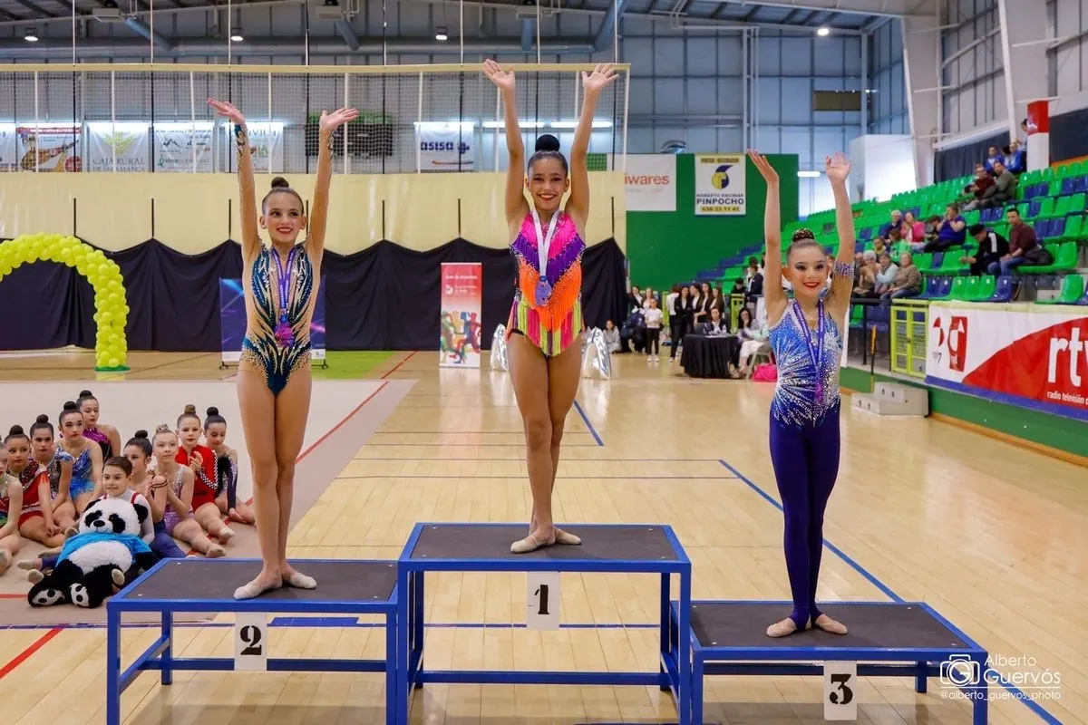 Las gimnastas del Club Rítmica Salamanca en la Primera Fase de la Liga Autonómica de Gimnasia Rítmica