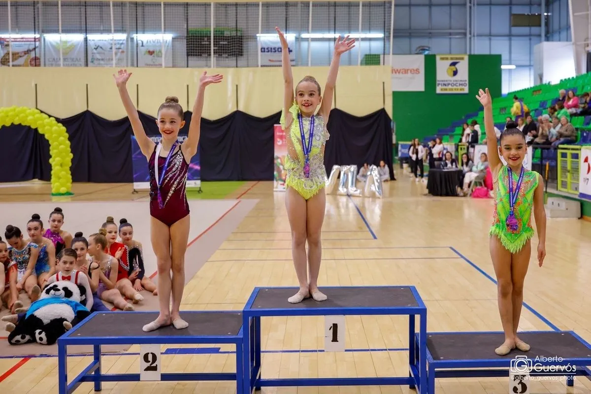 Las gimnastas del Club Rítmica Salamanca en la Primera Fase de la Liga Autonómica de Gimnasia Rítmica