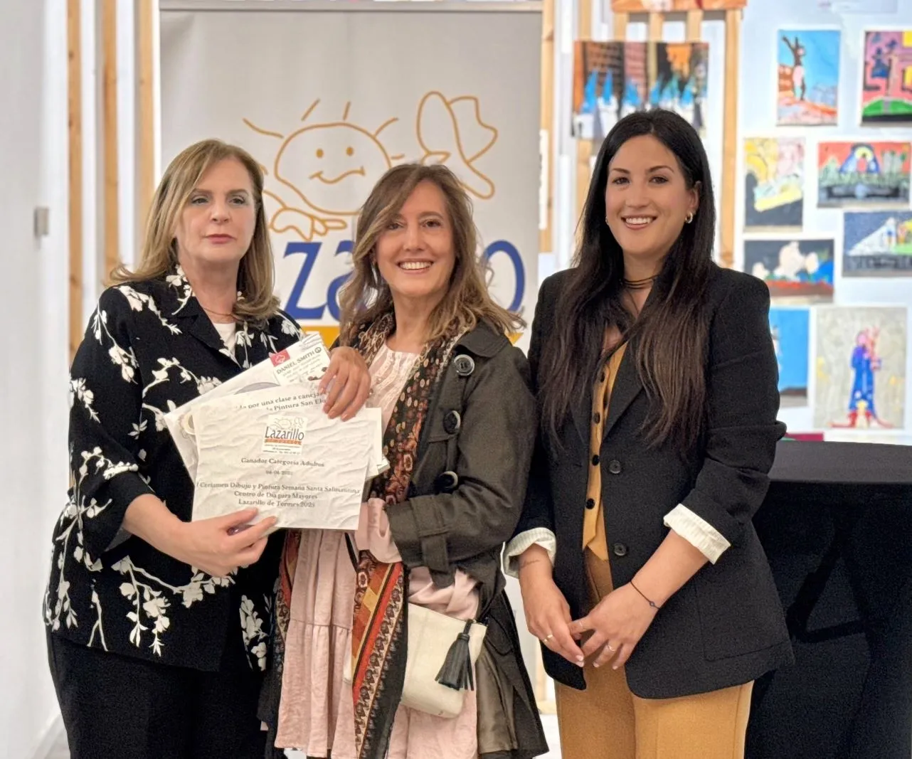 Entregados los premios del I Certamen de Dibujo y Pintura del Centro de Día  Lazarillo de Tormes sobre la Semana Santa