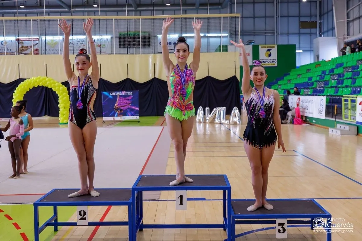 El Club Rítmica Salamanca brilla en el Campeonato de Castilla y León Base Autonómico. Foto de Alberto Guervós