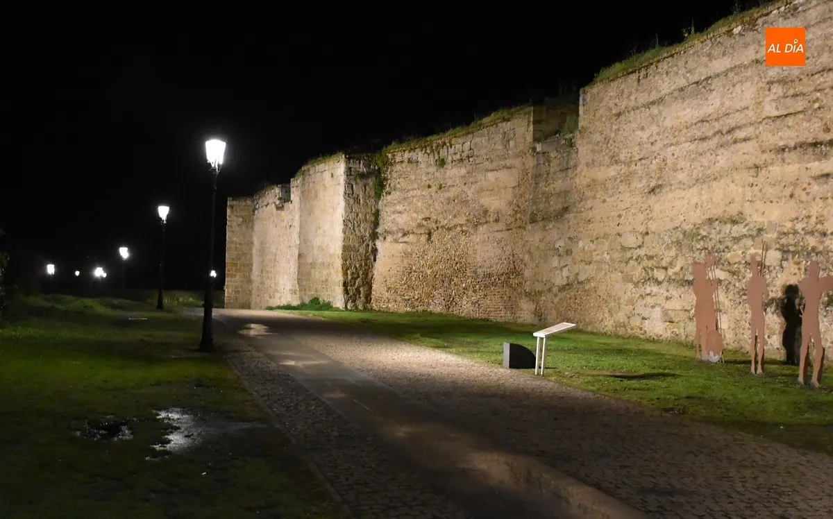 Foto 9 - Puesta de largo de la nueva iluminaci&oacute;n del recinto amurallado de Ciudad Rodrigo