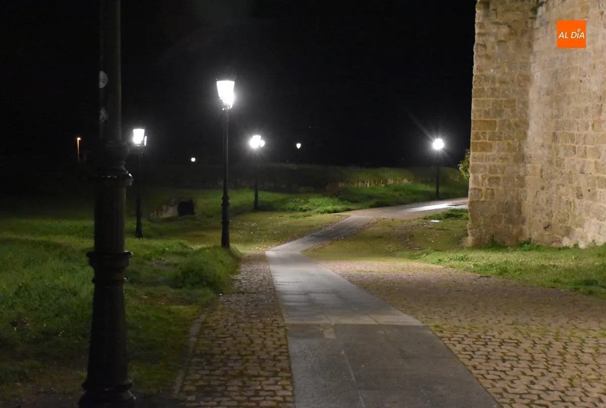 Foto 10 - Puesta de largo de la nueva iluminaci&oacute;n del recinto amurallado de Ciudad Rodrigo