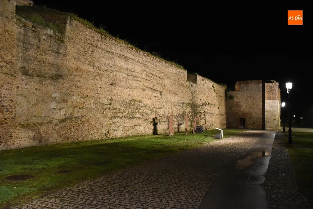 Foto 11 - Puesta de largo de la nueva iluminaci&oacute;n del recinto amurallado de Ciudad Rodrigo