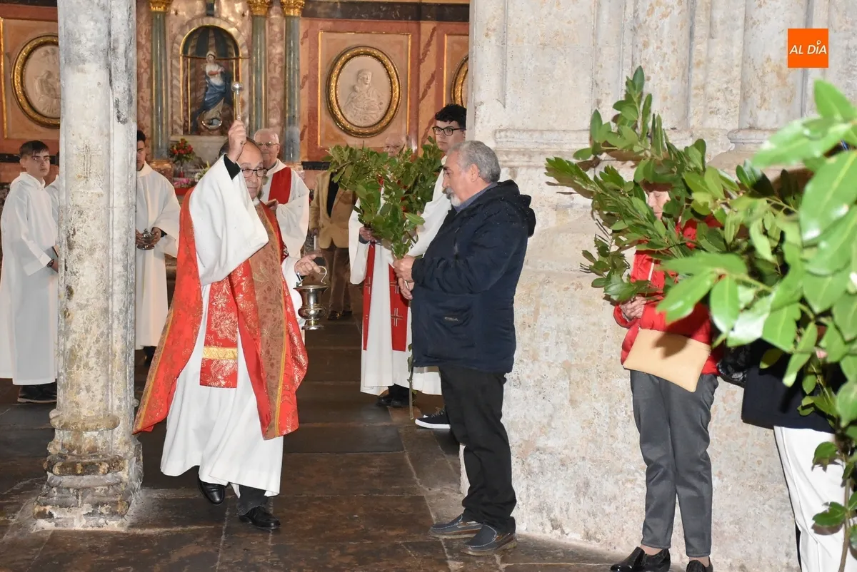 Foto 11 - El P&oacute;rtico del Perd&oacute;n acoge la bendici&oacute;n de los ramos de laurel en la Catedral