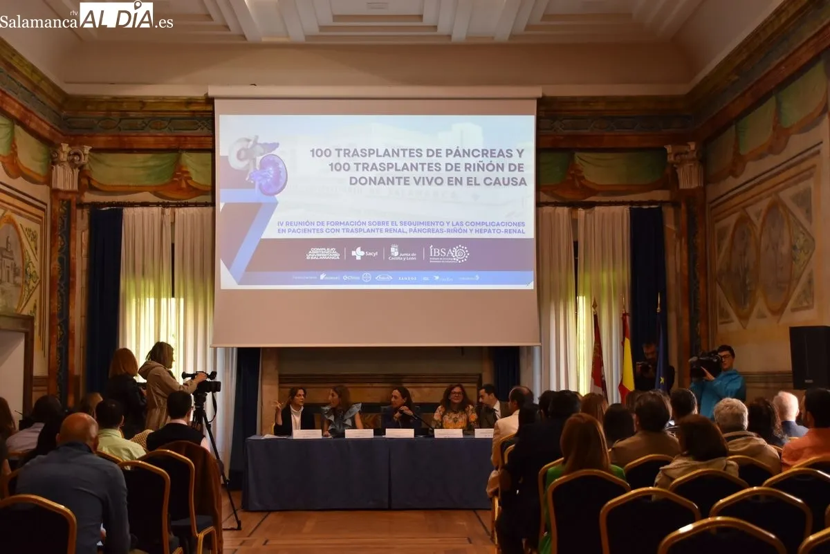 Reunión en Salamanca con motivo de los 100 trasplantes de páncreas y 100 de riñón realizados en el Hospital de Salamanca | FOTOS: Vanesa Martins  