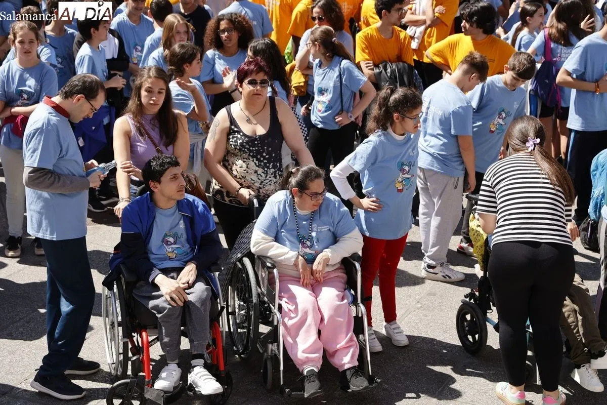 Día de Educación Física en la Calle celebrado en la Plaza Mayor. Foto de David Sañudo