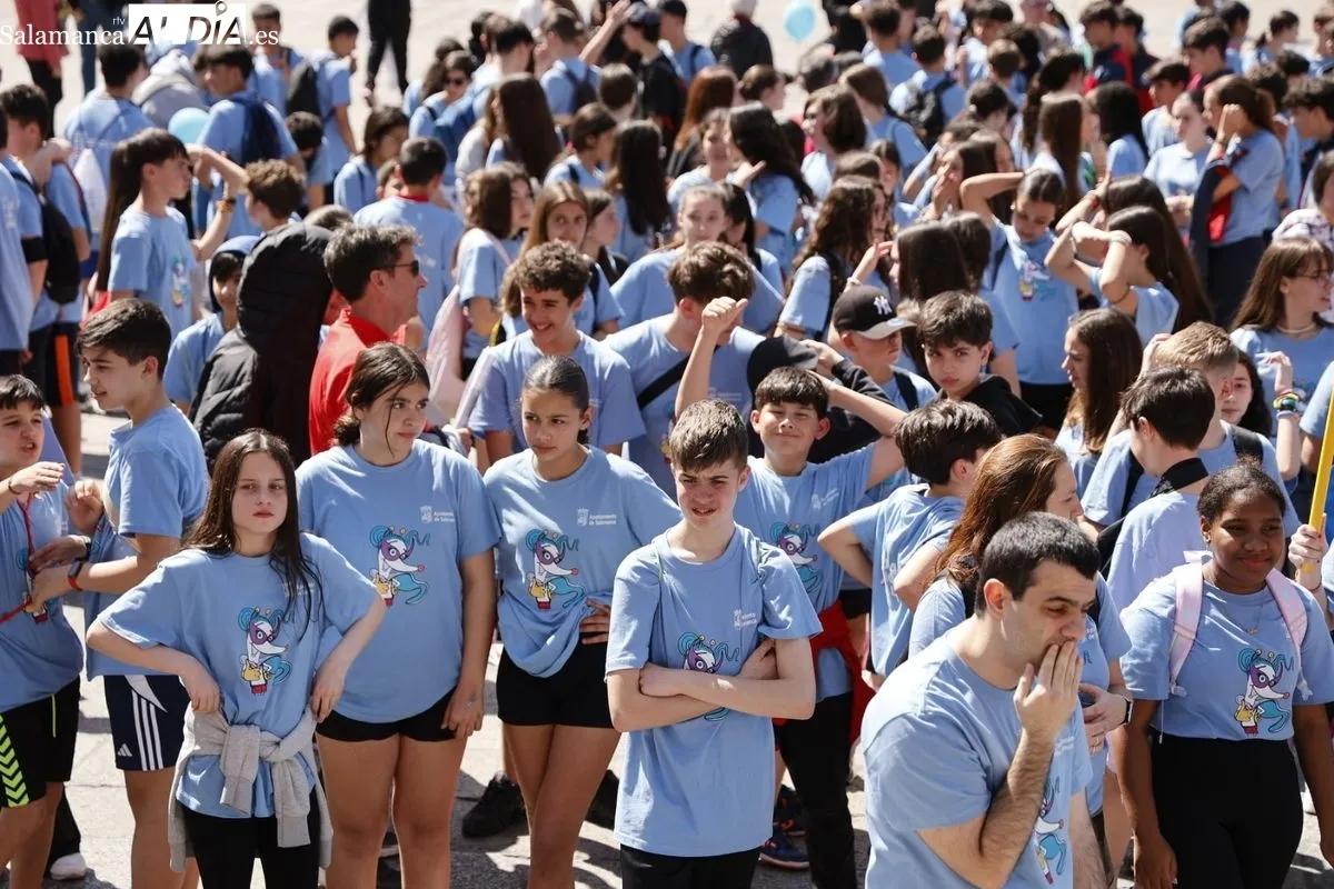 Día de Educación Física en la Calle celebrado en la Plaza Mayor. Foto de David Sañudo