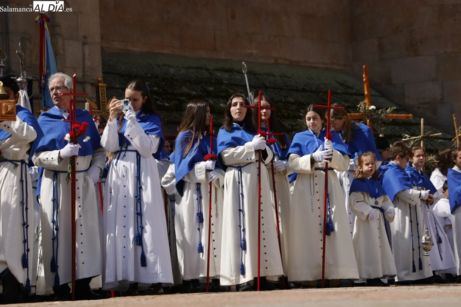 Encuentro entre Jesús Resucitado y la Virgen de la Alegría | Fotos: David Sañudo