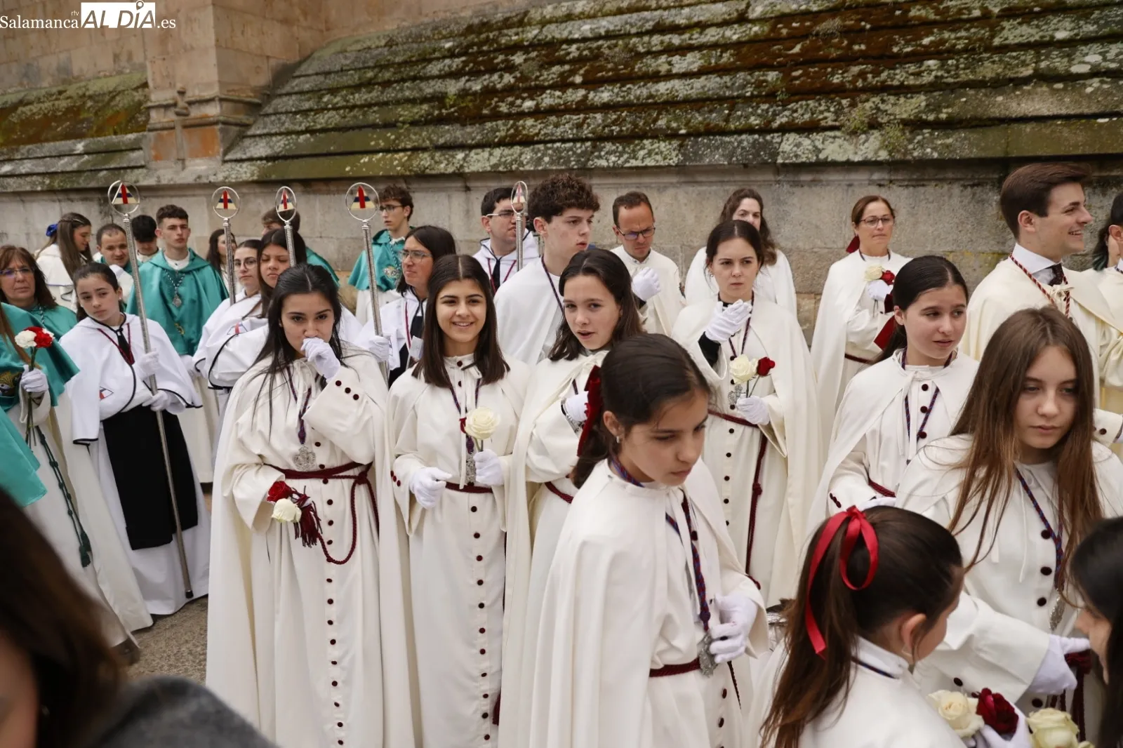 Encuentro entre Jesús Resucitado y la Virgen de la Alegría | Fotos: David Sañudo
