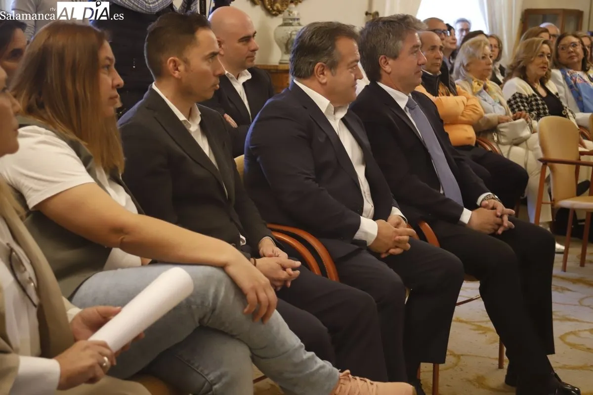 Presentación en el Ayuntamiento de Salamanca de ViroFend Therapeutics, el primer proyecto de la Incubadora de Empresas Biosanitarias (Abioinnova). Foto de Ángel Puma