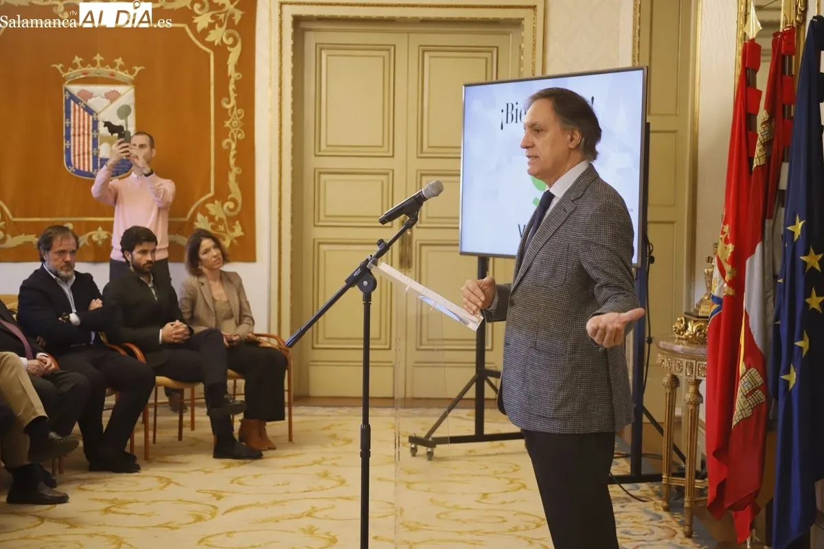 Presentación en el Ayuntamiento de Salamanca de ViroFend Therapeutics, el primer proyecto de la Incubadora de Empresas Biosanitarias (Abioinnova). Foto de Ángel Puma