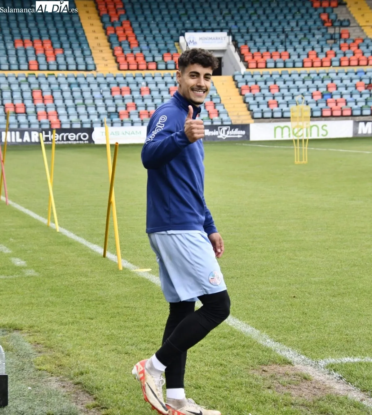 Entrenamiento del Salamanca UDS este martes en el estadio Helmántico