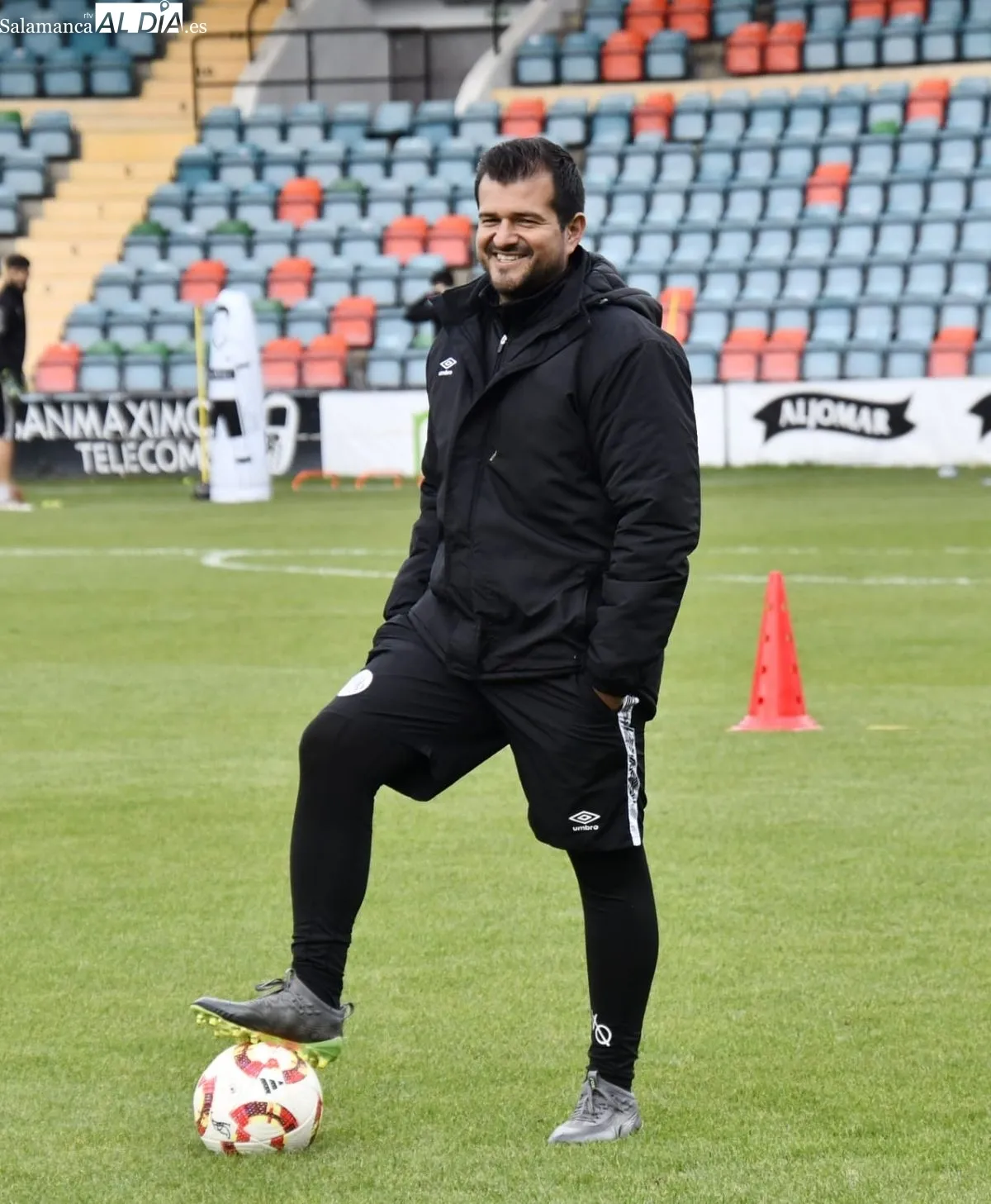 Entrenamiento del Salamanca UDS este martes en el estadio Helmántico