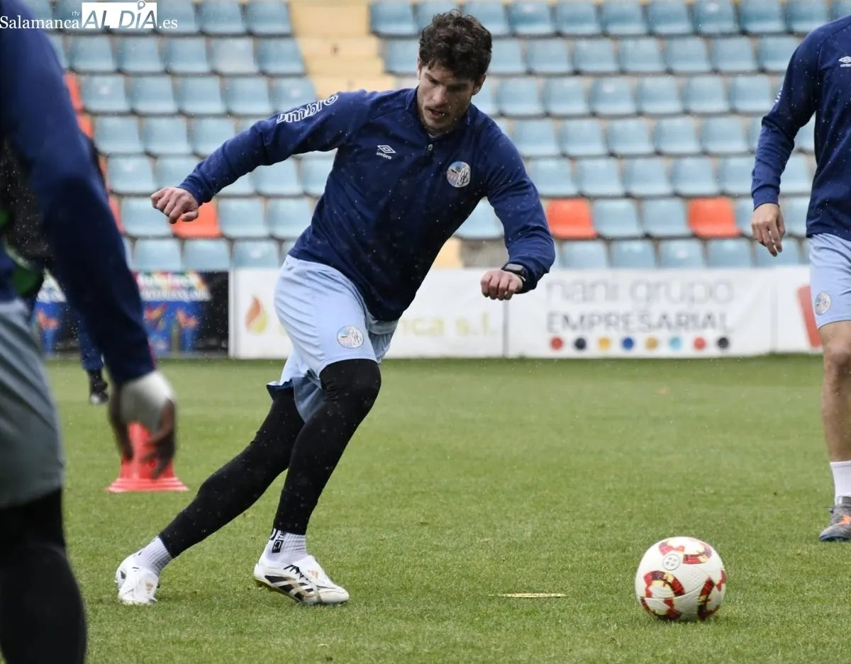 Entrenamiento del Salamanca UDS este martes en el estadio Helmántico