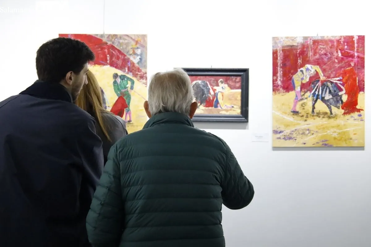 Inauguración de la muestra 'El mundo del toro y del caballo' en el Casino de Salamanca. Foto de David Domínguez