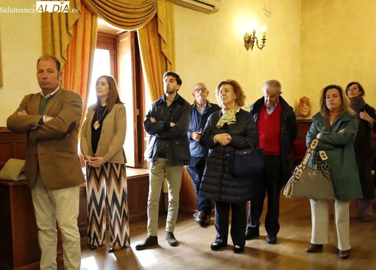 Inauguración de la muestra 'El mundo del toro y del caballo' en el Casino de Salamanca. Foto de David Domínguez