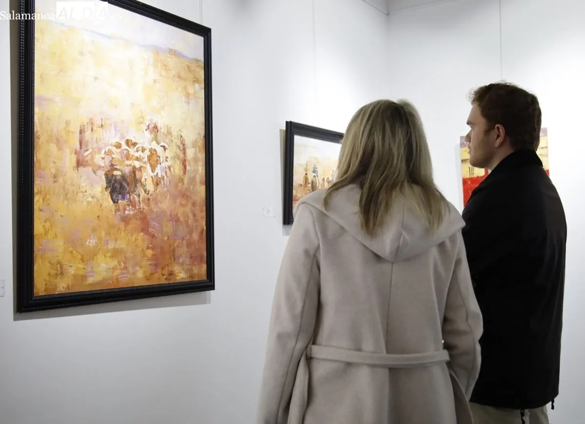 Inauguración de la muestra 'El mundo del toro y del caballo' en el Casino de Salamanca. Foto de David Domínguez