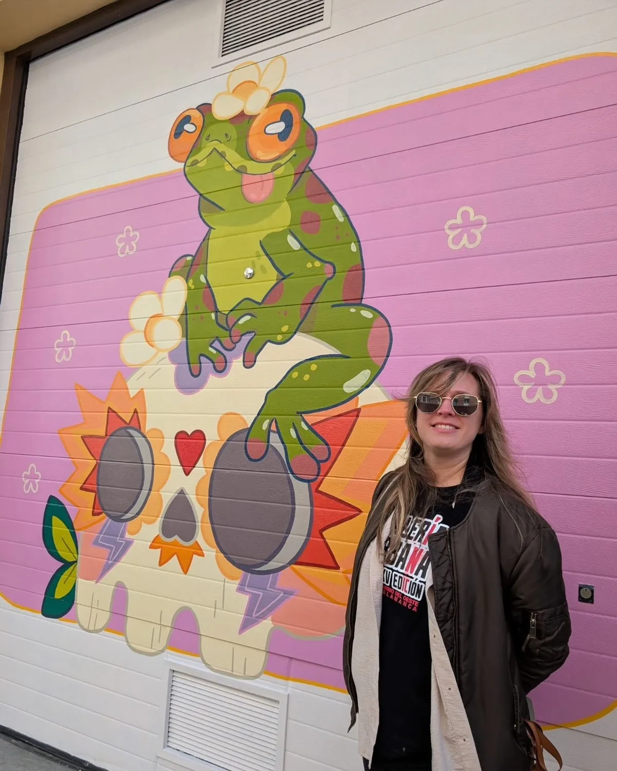 Primer Premio para esta obra situada en la Calle Melchor Cano 7. Título y Artista: Mente Croante, de Silvia Lopez Gonzalez