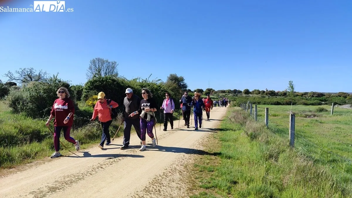 Hasta 300 senderistas se dieron cita este domingo en Sardón de los Frailes para participar en la IV Marcha de Senderismo ‘Los secretos del Embalse’