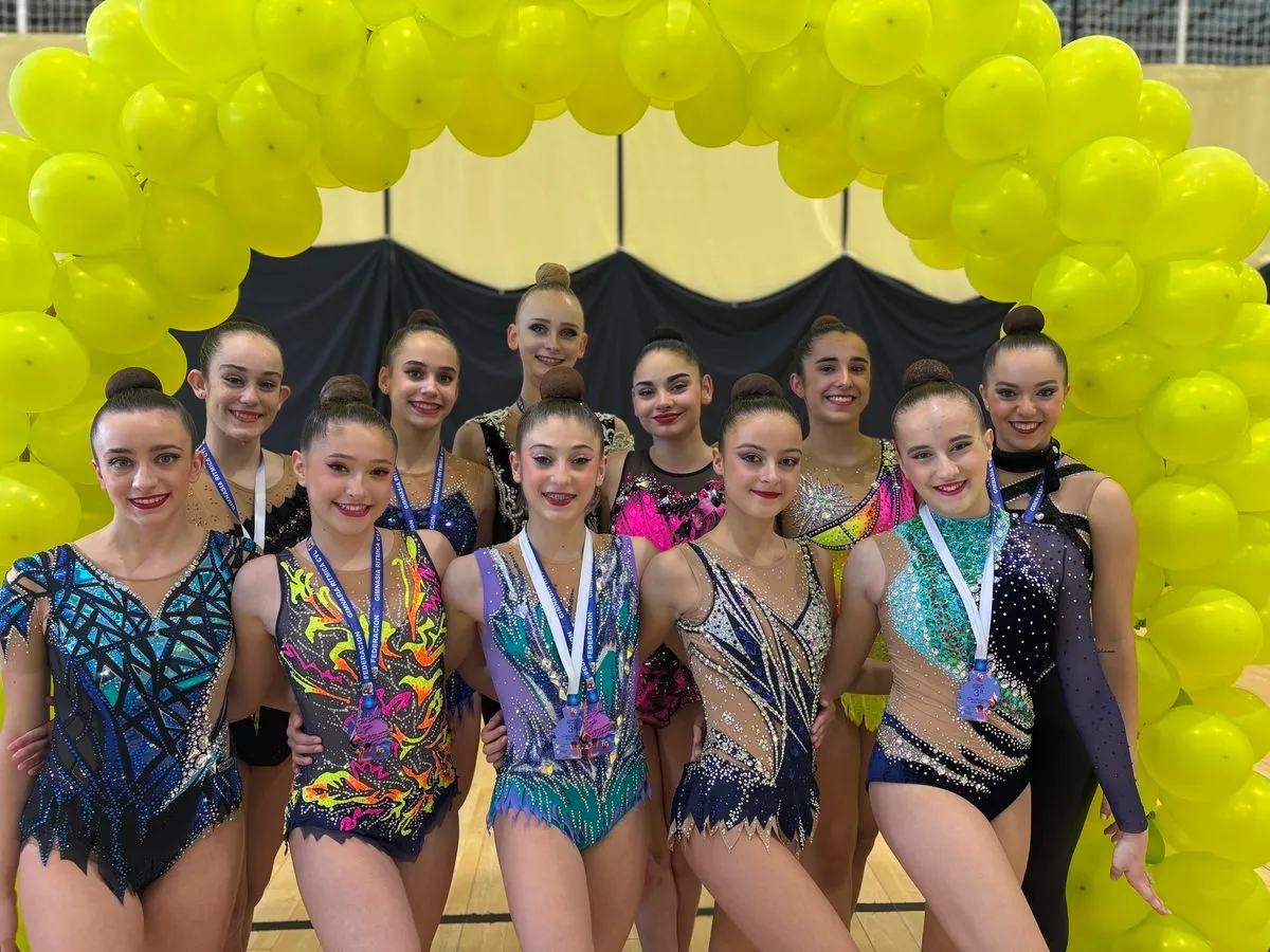 Las gimnastas del Club Rítmica Salamanca en la Primera Fase de la Liga Autonómica de Gimnasia Rítmica
