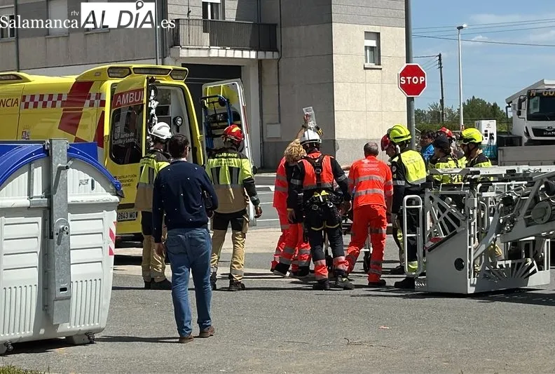 Foto 2 - Rescate de altura en Alba de Tormes