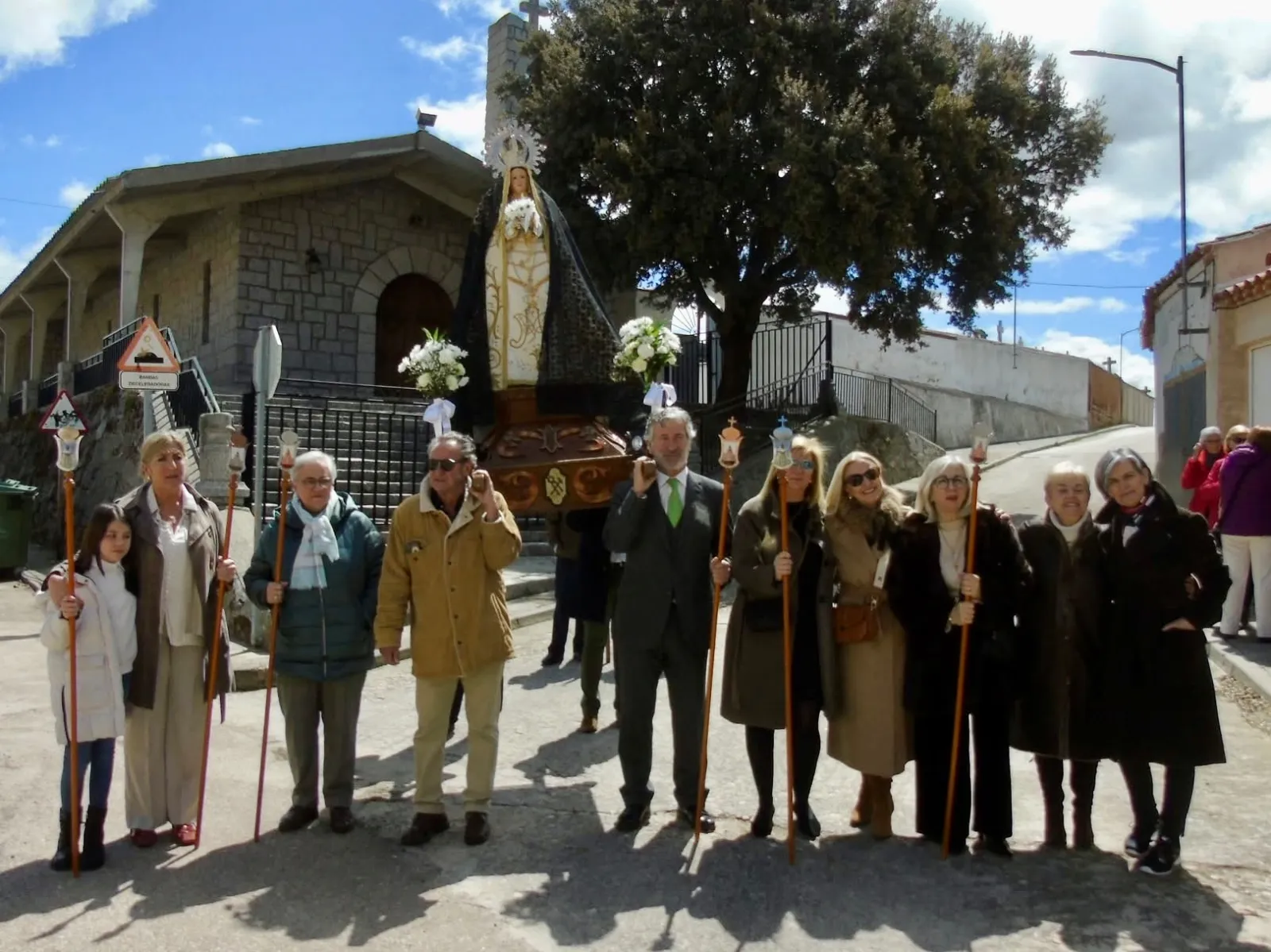 Macotera celebraba la Procesión del Encuentro. Fotos José Guerras