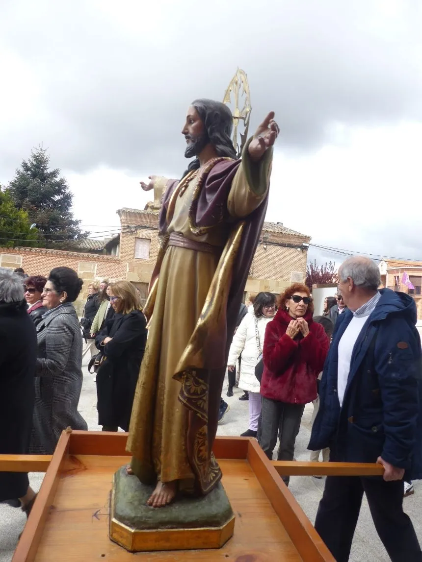 Procesión del Encuentro en Villoria. Fotos Pilar Corredera