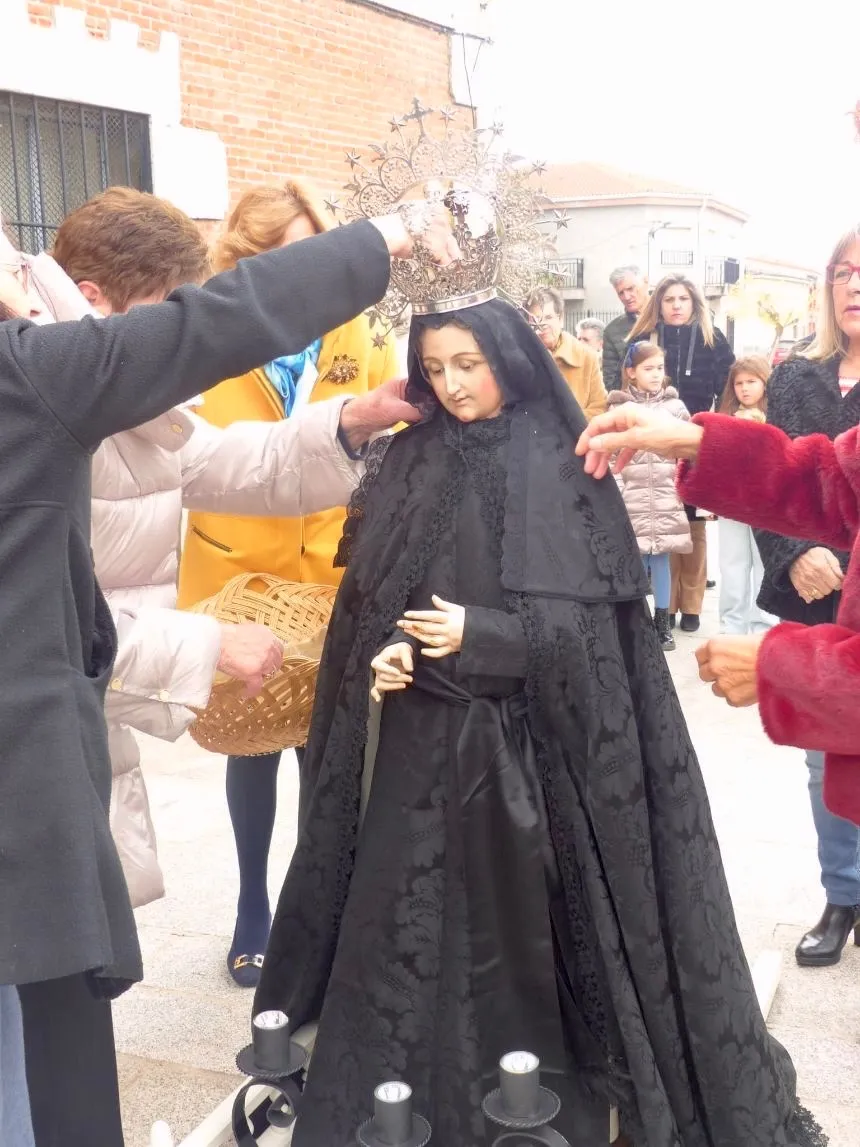 Procesión del Encuentro en Villoria. Fotos Pilar Corredera