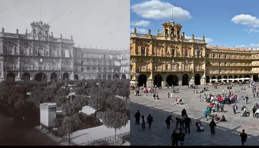 Jueves, 8 de mayo. Proyecciones audiovisuales Salamanca de ayer y hoy. 150 años de historia. Fotografías de Vicente Sierra Puparelli