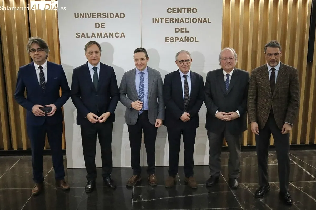 La Universidad de Salamanca presentaba su Plan Estratégico a la sociedad civil en el Centro Internacional del Español. Foto de David Domínguez