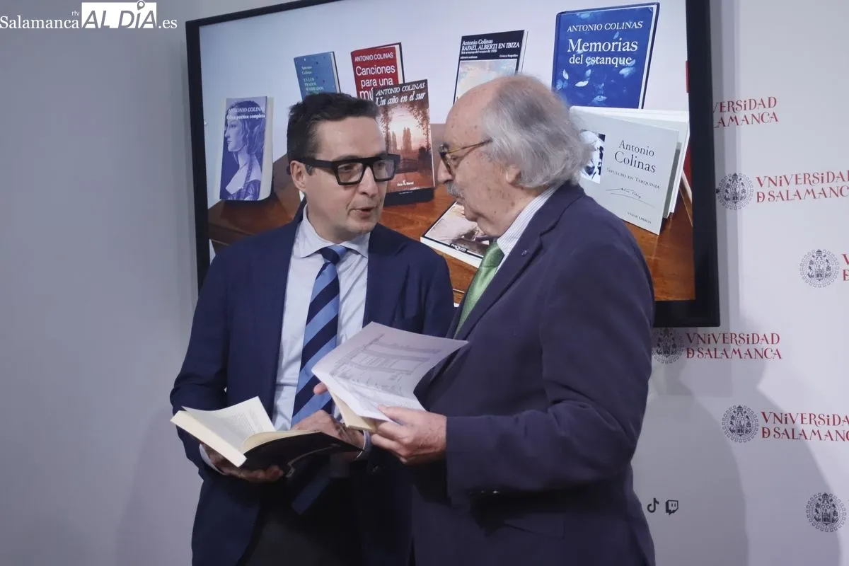 La Universidad de Salamanca recibe una donación de libros del poeta Antonio Colinas. Foto de Ángel Puma