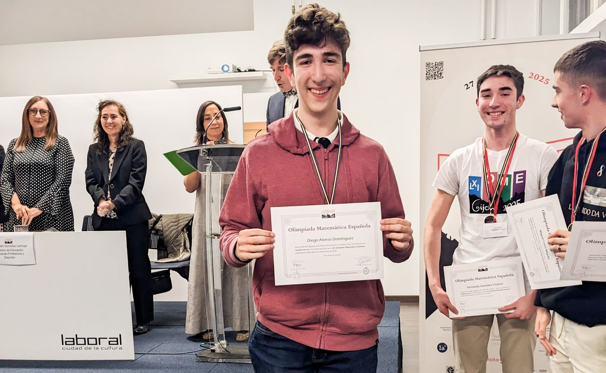 El salmantino Diego Alonso Domínguez gana la medalla de Oro en la Olimpiada Española de Matemáticas