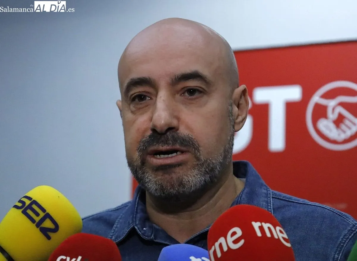 Óscar Lobo, secretario general de UGT Castilla y León. Foto de David Domínguez
