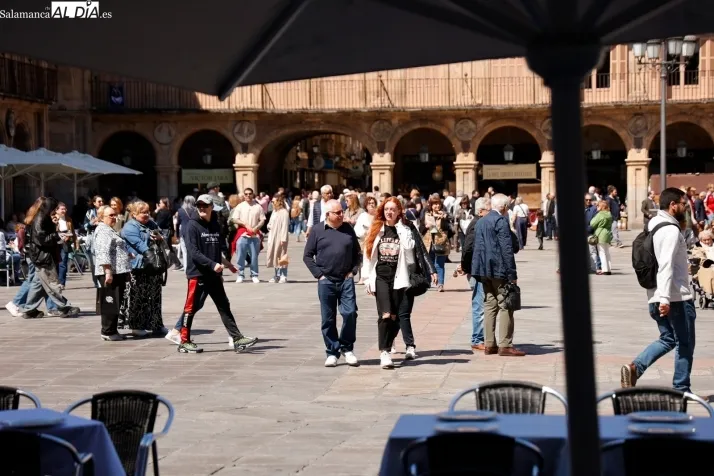 Foto 6 - FOTOS | La primavera se apodera de la Plaza Mayor de Salamanca