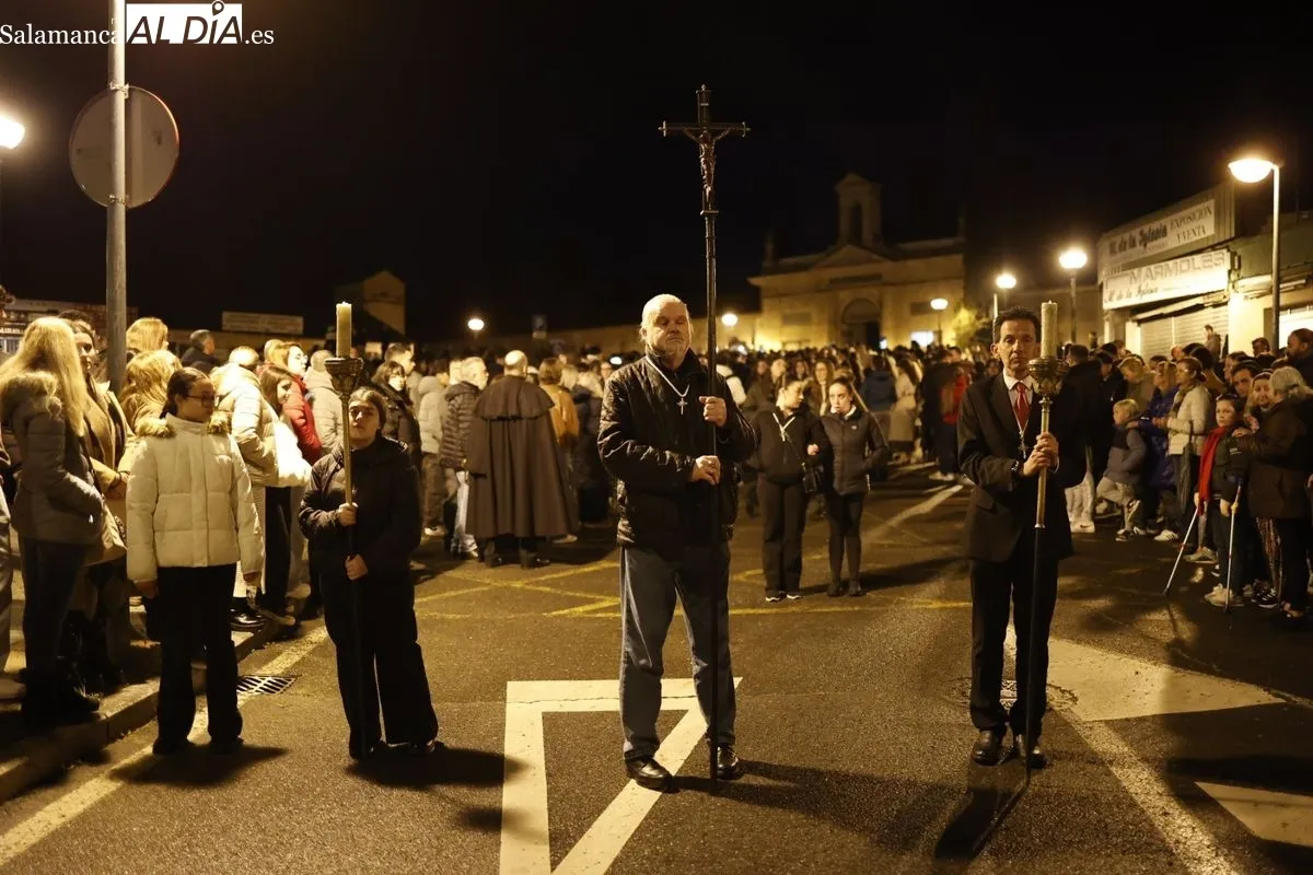 Traslado del Santísimo Cristo de la Liberación por la Hermandad del Cristo del Amor y de la Paz. Fotos: David Sañudo 